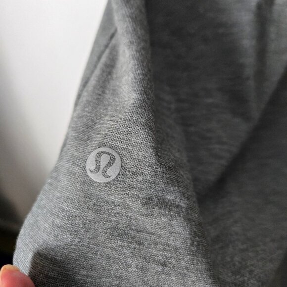 Lululemon Men's Size M Evolution Short Sleeve Polo Shirt Heathered Gray - Picture 5 of 5